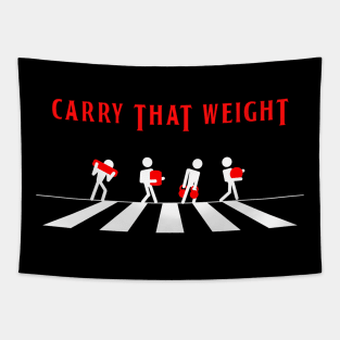 Spartan OCR Abbey Road Crossing Carry That Weight Tapestry