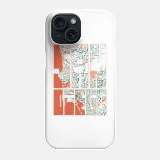 San Diego, California, USA City Map Typography - Bohemian Phone Case