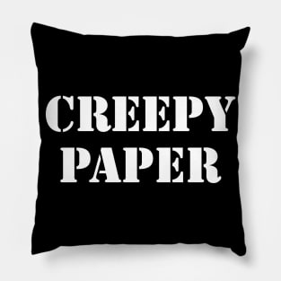 Creepy Paper Pillow