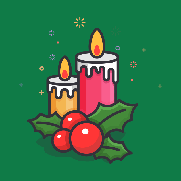 christmas candle by ezwearbox