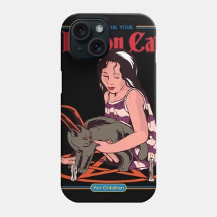 Caring for your Demon Cat - Vintage Parody Phone Case