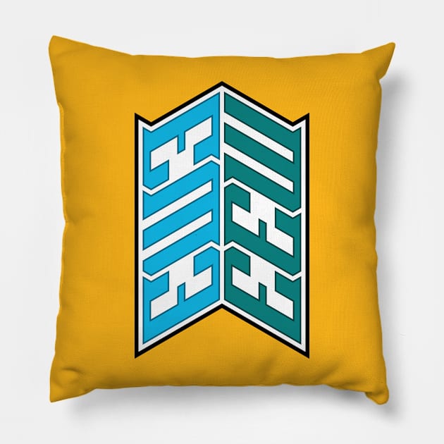 M33/EM3 OG Logo FAVES Pillow by T.FLOW GRAFX