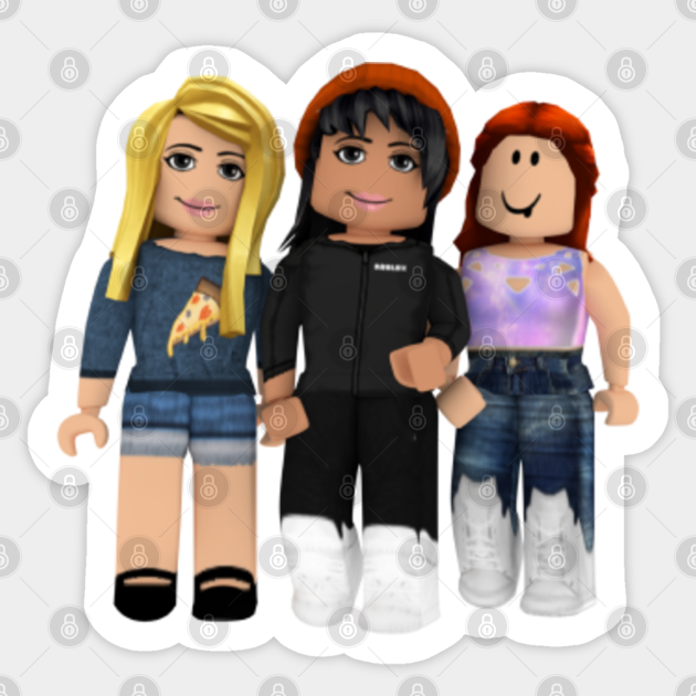 Roblox Girls Roblox Sticker Teepublic - roblox girls pictures