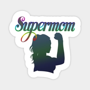 Supermom Rainbow Magnet