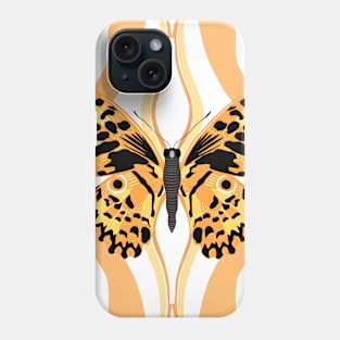 Orange Butterfly Phone Case