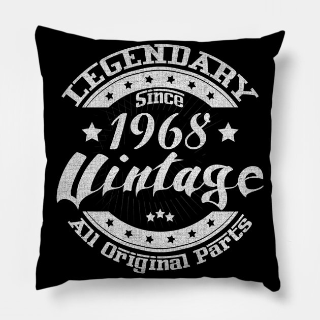 Legendary Since 1968. Vintage All Original Parts Pillow by FromHamburg