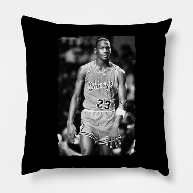 Michael Jordan - Vintage Pillow by GoodMan999