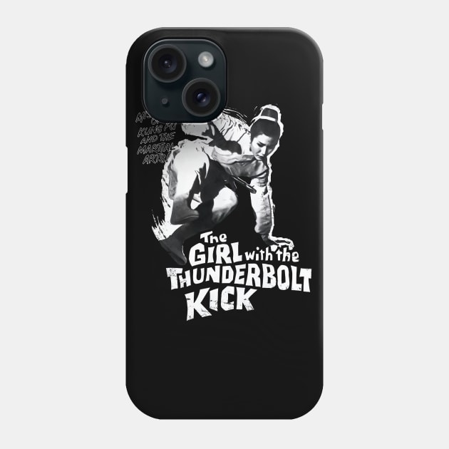 The Girl With the Thunderbolt Kick Phone Case by 8 Fists of Tees