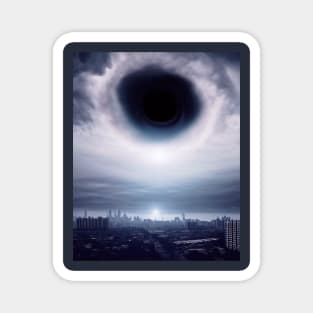 black hole in the city Magnet