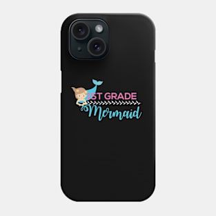 Trendy Back To School 1st Grade Mermaid Gift For Girls Phone Case