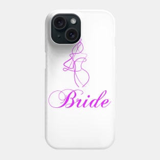 Bride to Be Bachelorette Party. Woman Line Art Phone Case