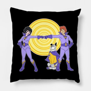 Wendy and Marvin wonder Twins Pillow