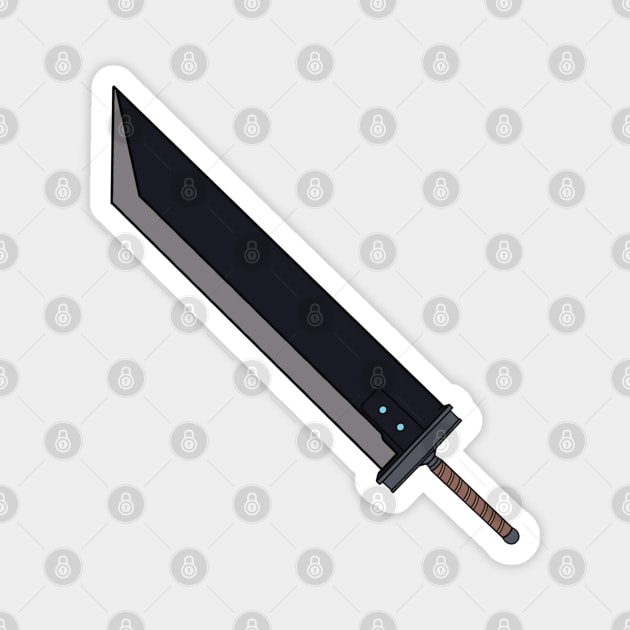 Buster Sword Magnet by maplefoot