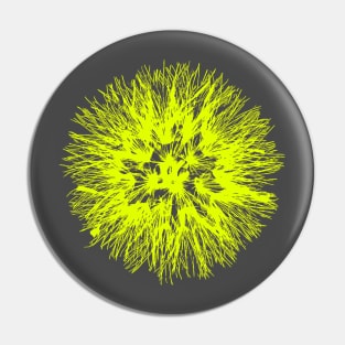 Make A Wish Dandelion Illustration In Yellow Pin