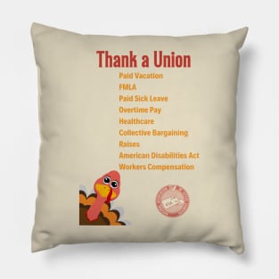 Thank a Union Pillow