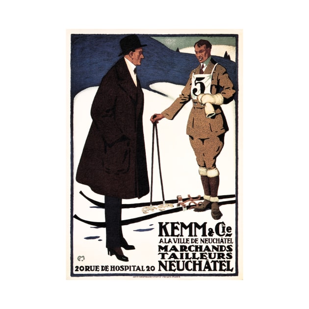 KEMM & CO TAILORS Gentleman Shirts and Suits Vintage French Advertisement by vintageposters