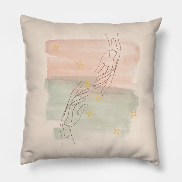 Star-crossed lovers Pillow by Aesth