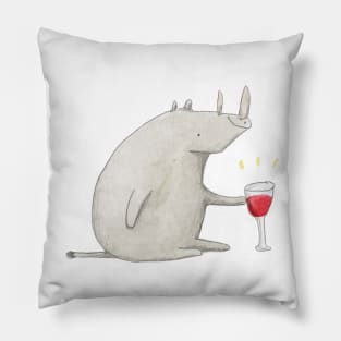 Wino Rhino Pillow