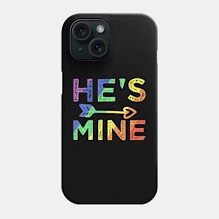 Gay Couple Matching Hes Mine Lgbt Pride Phone Case