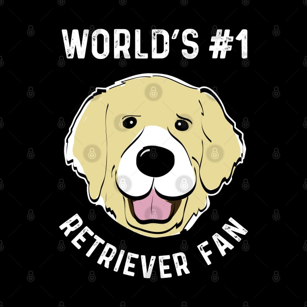 No 1 Golden Retriever Fan Retriever Dog Fan by atomguy