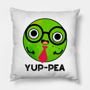 Yup-pea Funny Yuppie Veggie Pea Pun Pillow