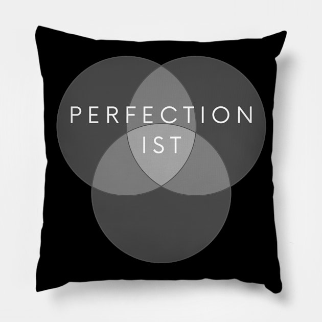 Perfectionist Perfection Lover OCD Perfectionism Symmetrical Circles Gift Pillow by HypeProjecT