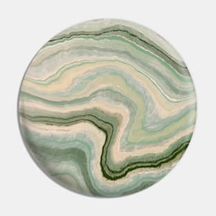 Geode green marbled pattern tote Pin