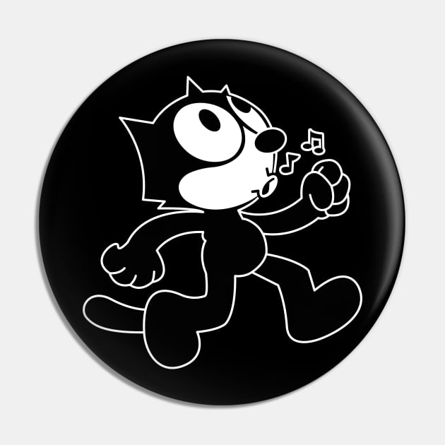 Felix the Cat - Clean - Transparent Pin by Barn Shirt USA