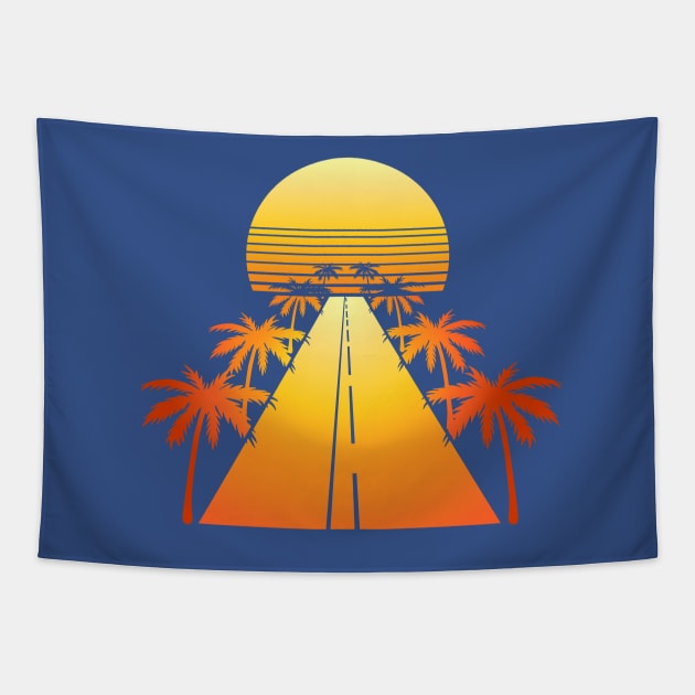 Retro Drive Tapestry by ArtRight