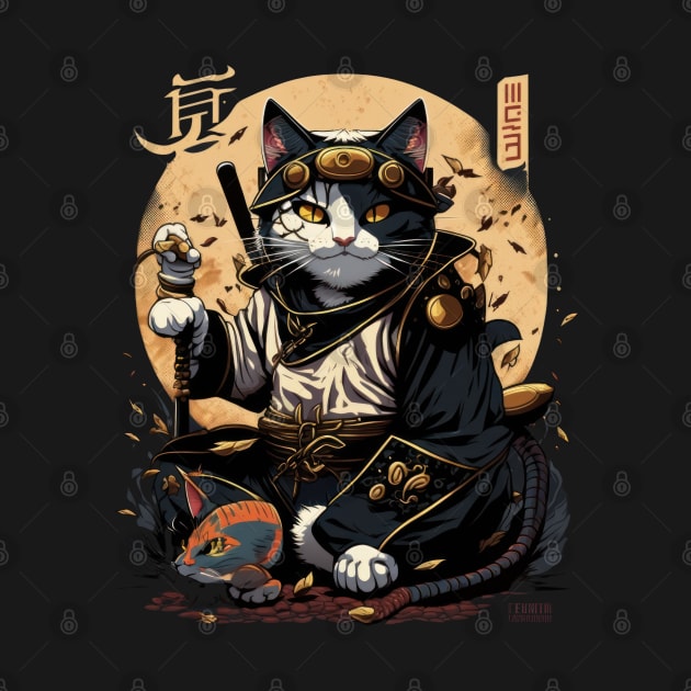 This cat ninja is ready to take on any challenge by Pixel Poetry