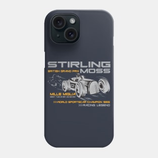 Stirling Moss F1 British Grand Prix Motorsports Racing Legend Phone Case