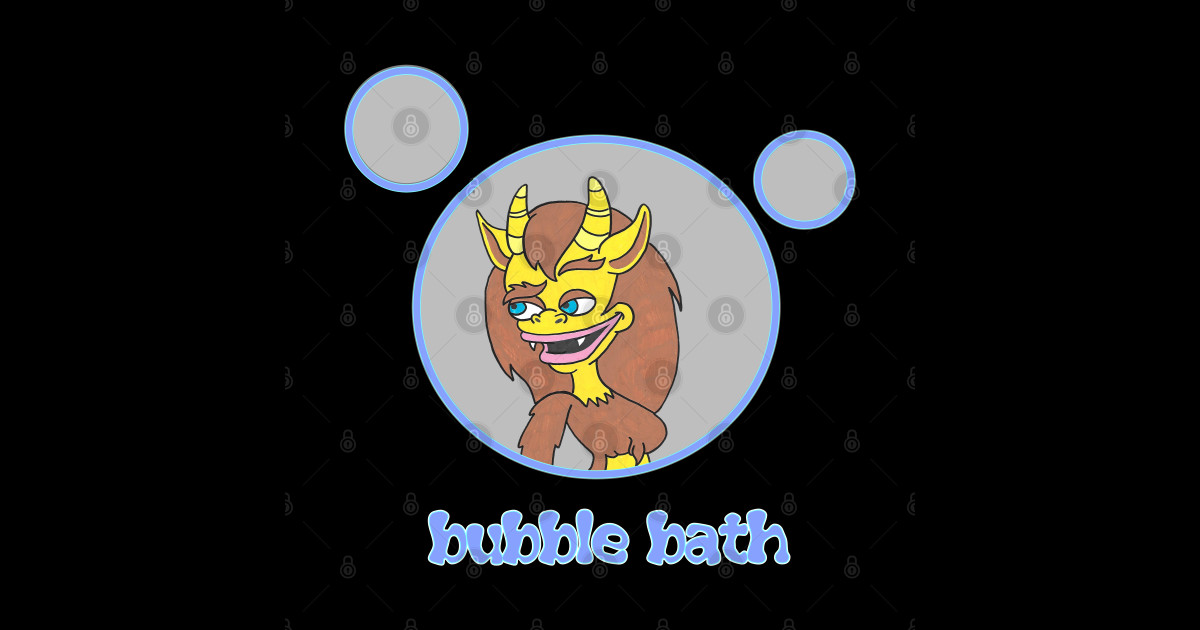 bubble bath Big Mouth Netflix Sticker TeePublic