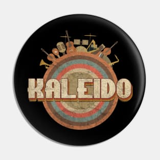 Tshirt Music Designs Vintage Retro - Kaleido Detroid Rock Music Pin