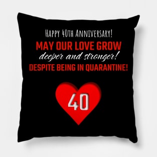 Happy 40th anniversary Pillow