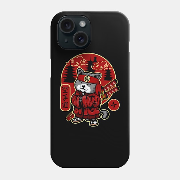 Samurai Cat Phone Case by Indieteesandmerch