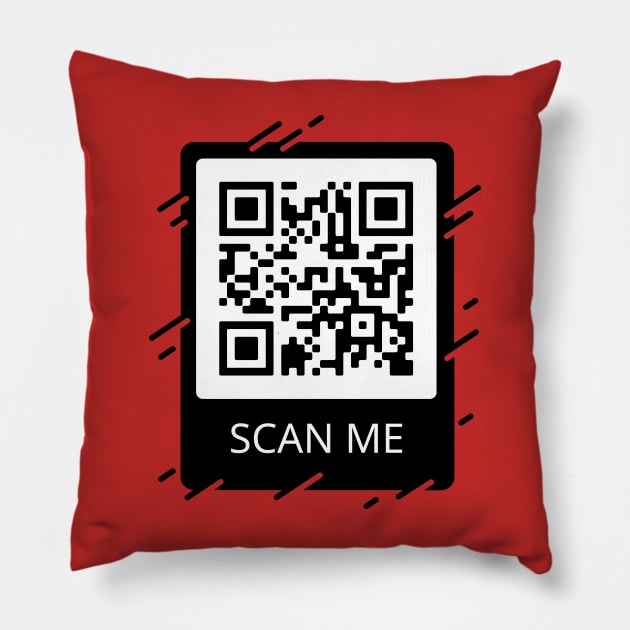 You Just Got Trolled Meme QR Code Pillow by TESSERACT