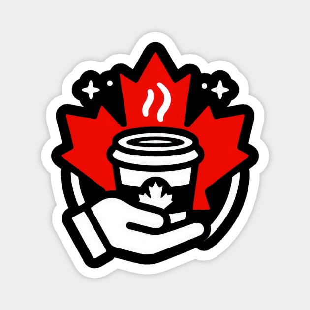 Maple Leaf Coffee Magnet by Coffee Lover Finds