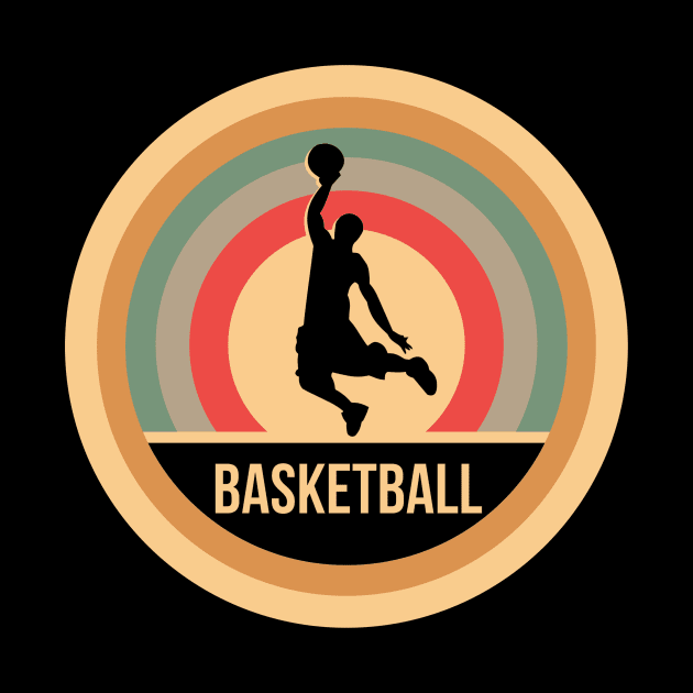 Retro Vintage Baskteball Gift For Basketball Players by OceanRadar