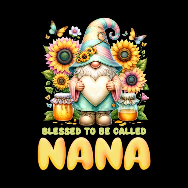 Blessed to be called Nana Tee Sunflower grandma gift Custom mother's day gift with any nickname copy by inksplashcreations