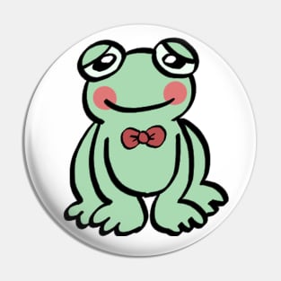 Frog with bowtie Pin