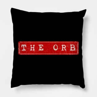 vintage retro plate The Orb Pillow