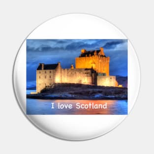 I love Scotland and Eilean Donan Castle , the Highlands , Scotland in winter Pin