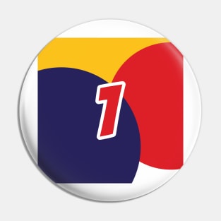 Max Verstappen Coloured Circles - Driver Number Pin