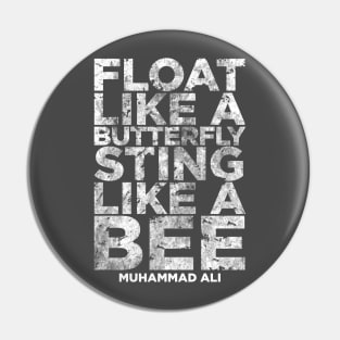 Float Like A Butterfly Sting Like A Bee Pin