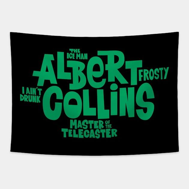 The Ice man -  Albert Collins, the Master of the Telecaster Tapestry by Boogosh