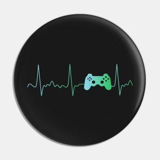 Gamer Heartbeat Pin