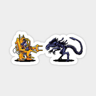 Power-Loader Vs Alien Queen Magnet