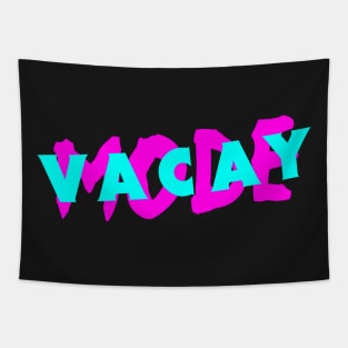 VACAY MODE | Retro 80s Vacation Tapestry