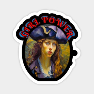 Girl power pirate apprentice Magnet