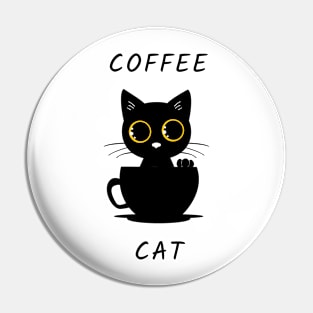 Coffee cat Pin